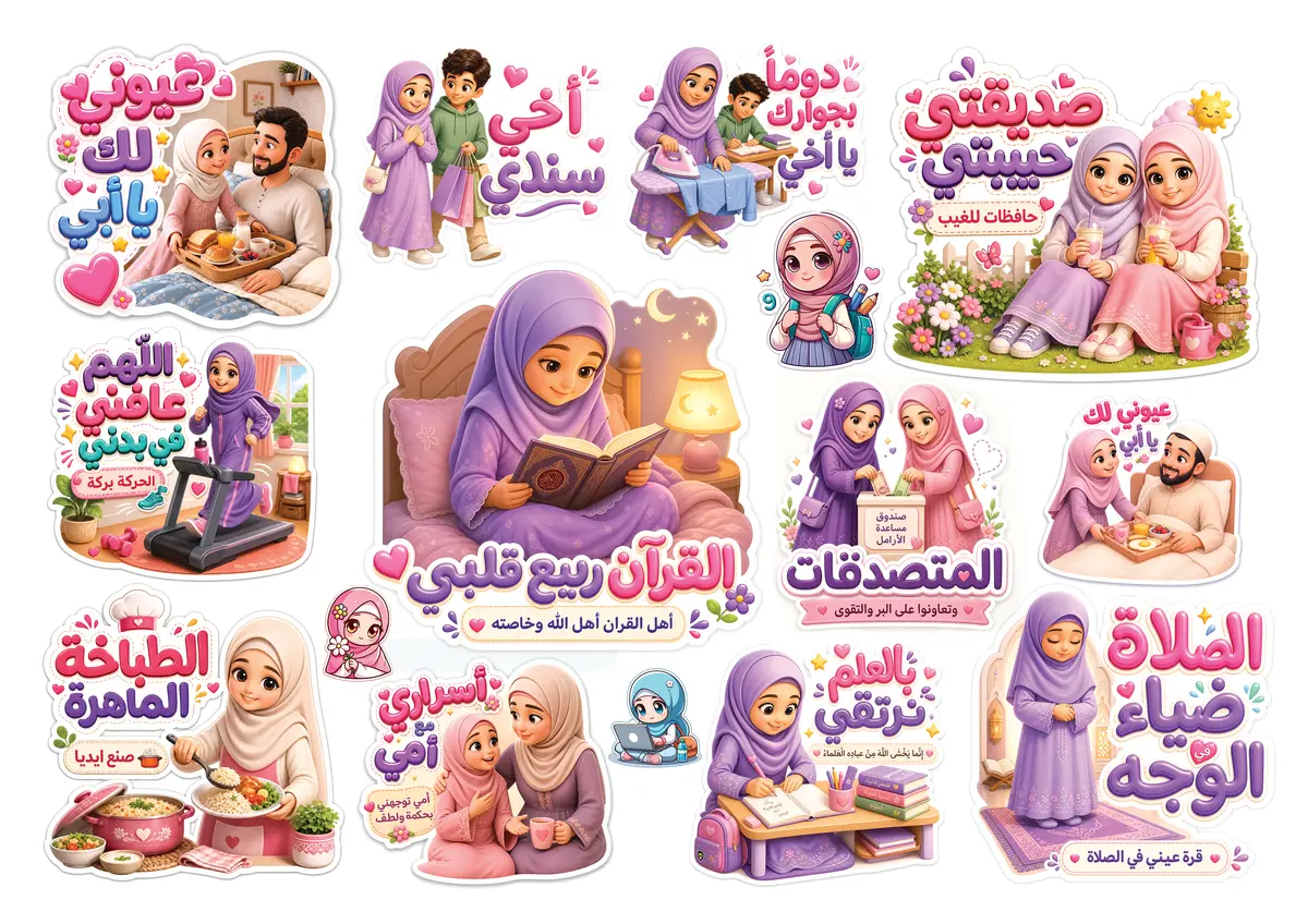 ملصقات ( ستيكرز)